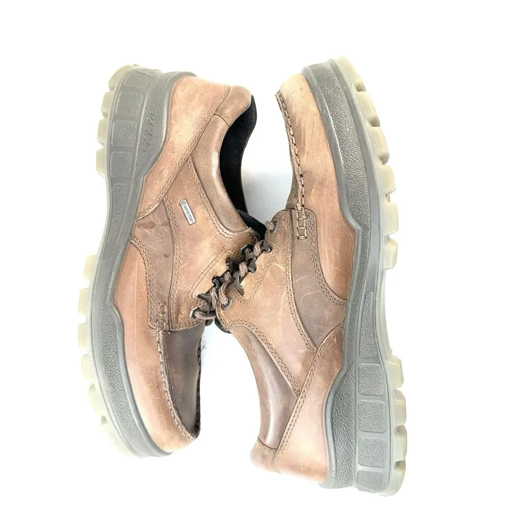 Ecco Track II Gore-Tex A 00194400741 Mens Brown Lace Up Hiking Shoes EU 42 US 8